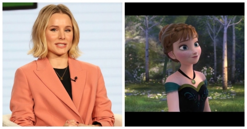 Which of the Hollywood stars voiced New Year's cartoons