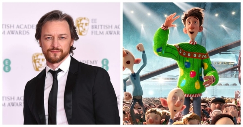 Which of the Hollywood stars voiced New Year's cartoons