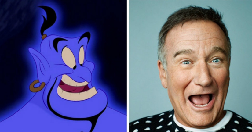 Whose voices were spoken by the characters of Western cartoons in the original