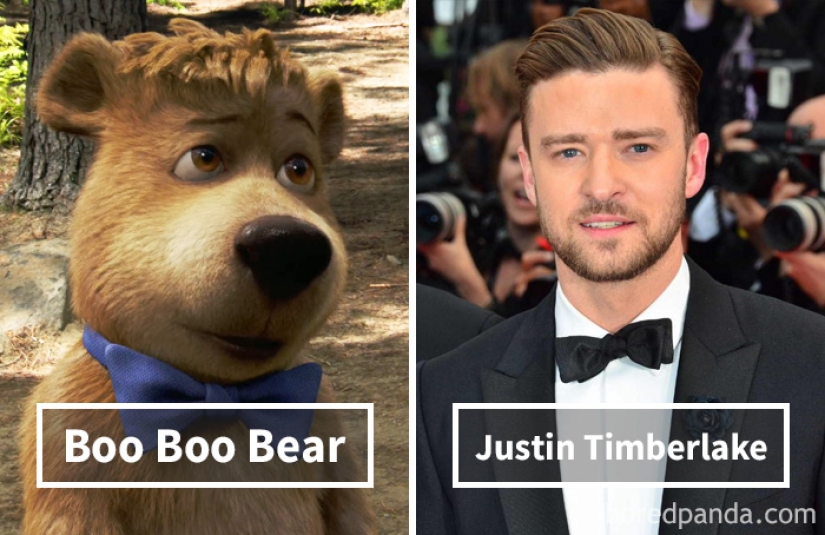 Whose voices were spoken by the characters of Western cartoons in the original