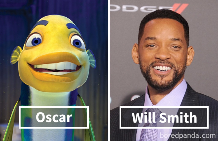 Whose voices were spoken by the characters of Western cartoons in the original