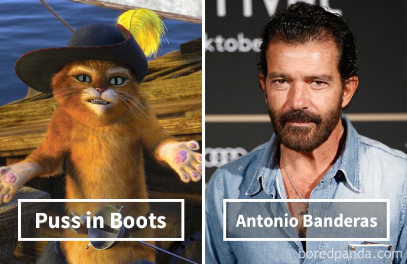 Whose voices were spoken by the characters of Western cartoons in the original