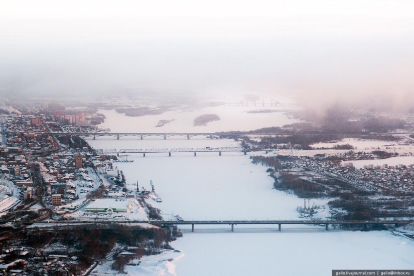 Winter photos of Novosibirsk