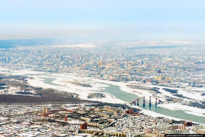 Winter photos of Novosibirsk