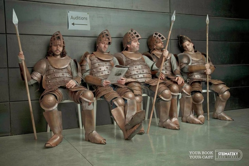 Wonderful advertisement for the Israeli bookstore chain: read more!