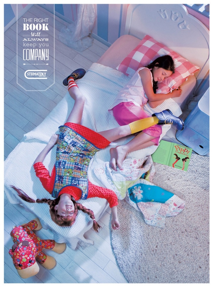 Wonderful advertisement for the Israeli bookstore chain: read more!