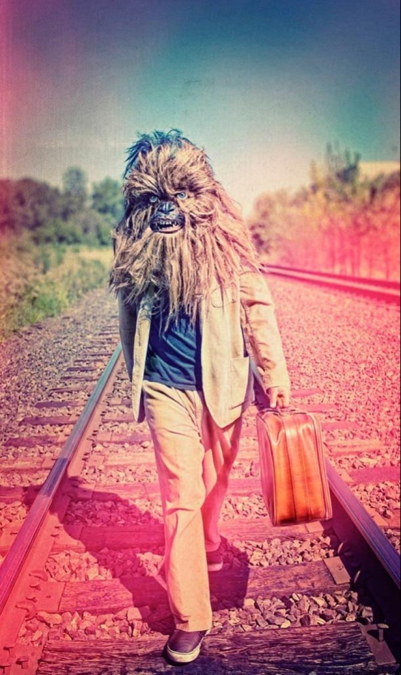 Wookiee monsters from Star Wars in everyday life Wookiee monsters from Star Wars in everyday life