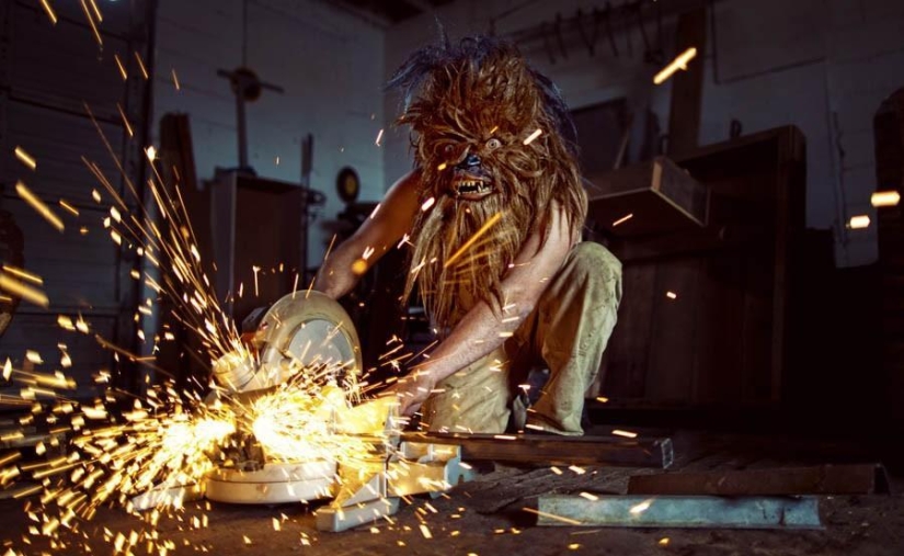 Wookiee monsters from Star Wars in everyday life Wookiee monsters from Star Wars in everyday life