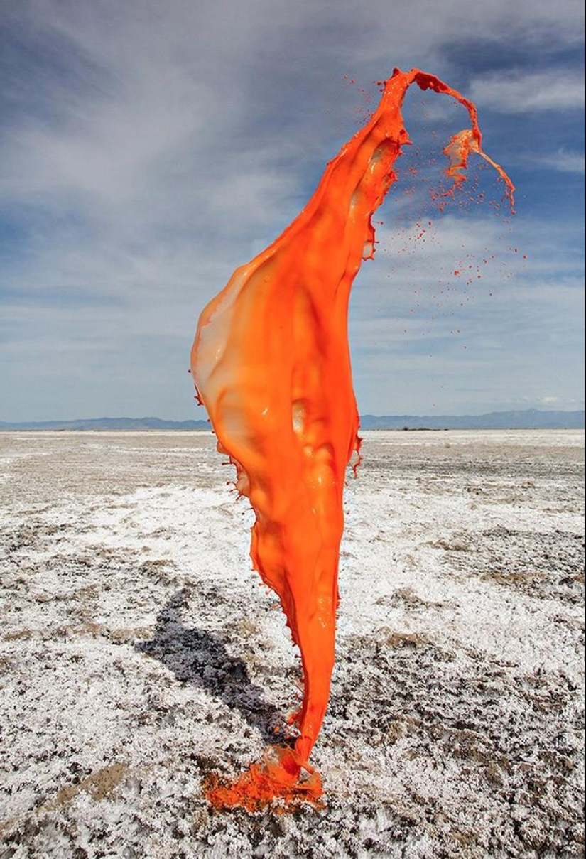 You'll Never See It Live: Flying Paint Sculptures