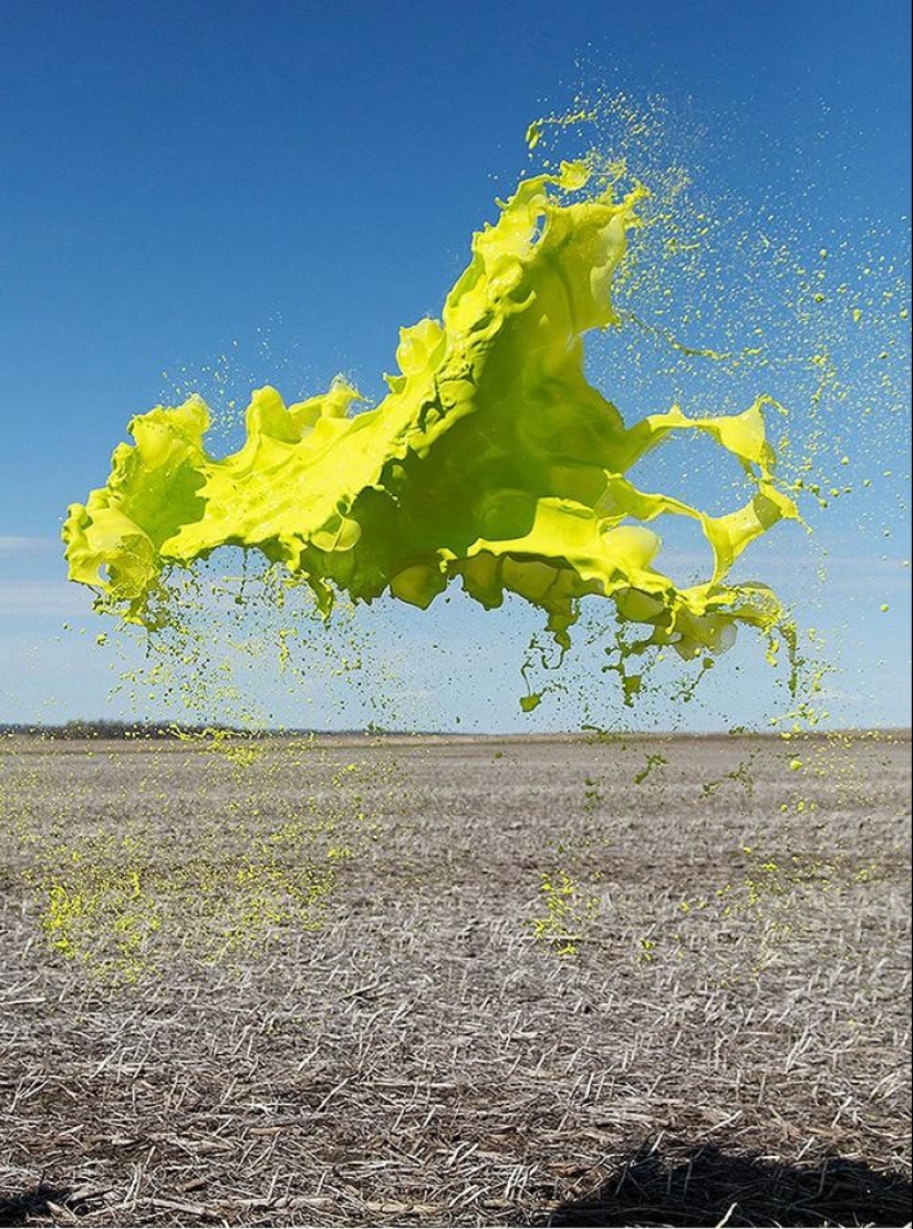 You'll Never See It Live: Flying Paint Sculptures