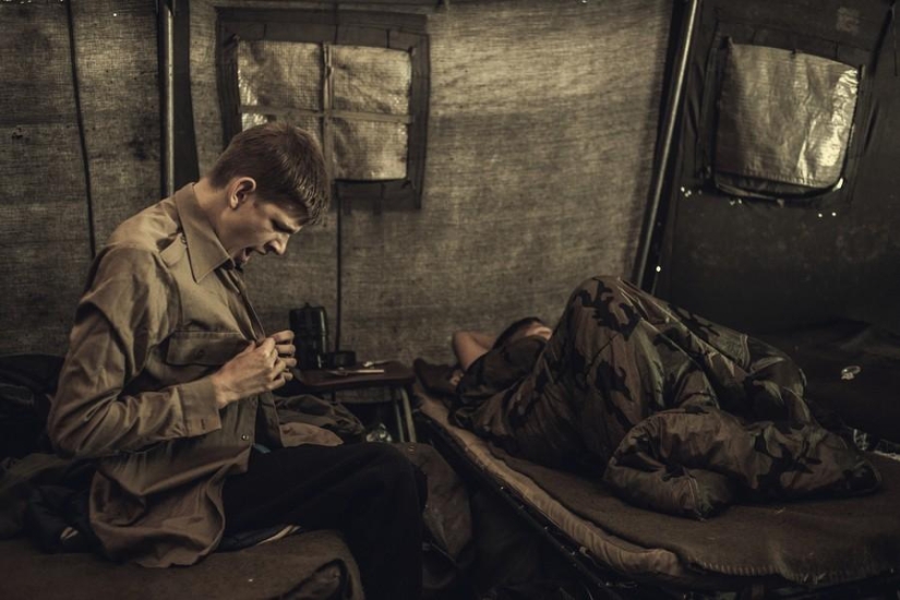 Young Hungarian patriots in a military camp Young Hungarian patriots in a military camp