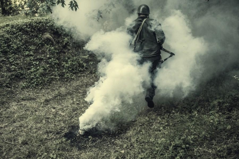 Young Hungarian patriots in a military camp Young Hungarian patriots in a military camp