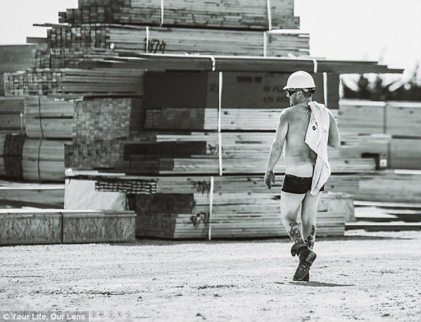 Your best gift is me! The Texan starred in a seductive photoshoot for his wife