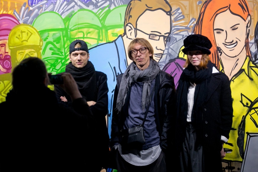 You're free: street artists against imposing products and services on people You're free: street artists against imposing products and services on people