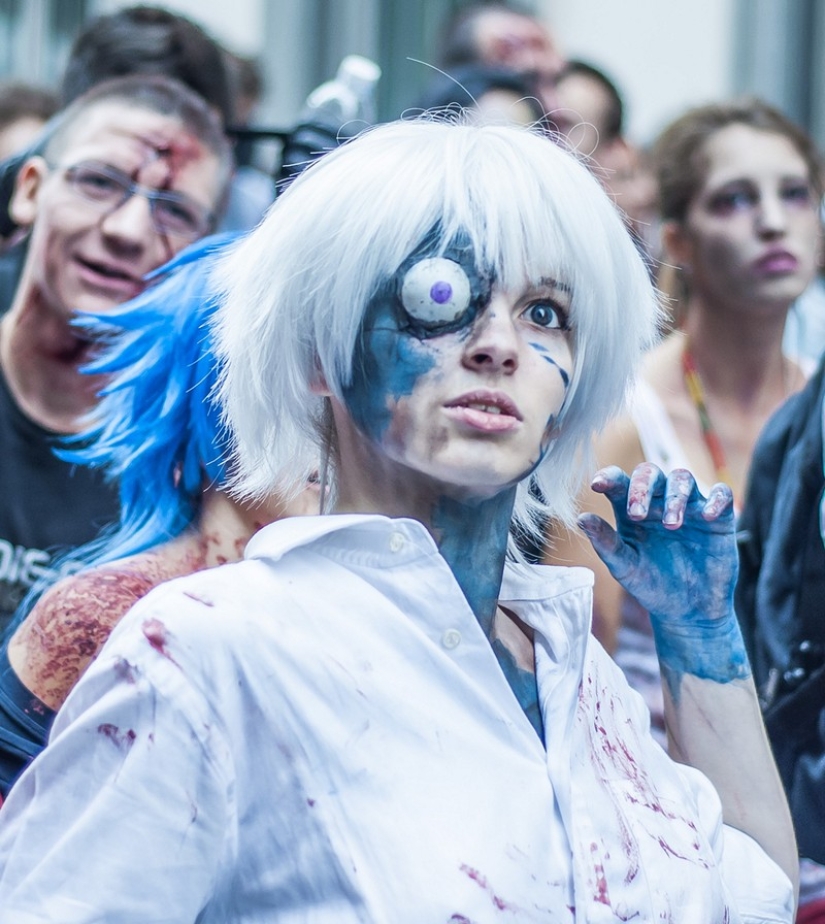 Zombie mob 2014 in Turin