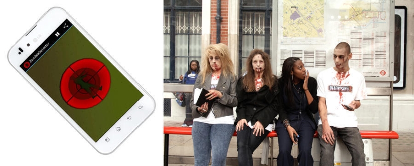 Zombies attacked - grab your mobile!