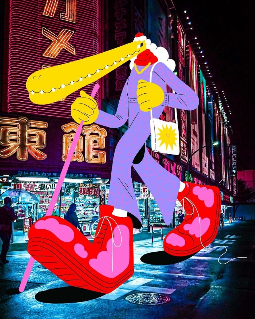 10 divertidos personajes garabateados en calles y paisajes en la serie de viajes de Brolga 10 divertidos personajes garabateados en calles y paisajes en la serie de viajes de Brolga