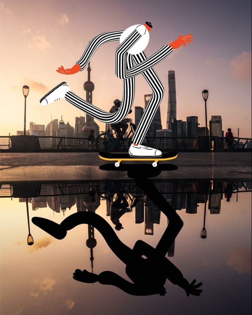 10 Playful Characters Doodled In Streets And Landscapes In The Travel Series By Brolga