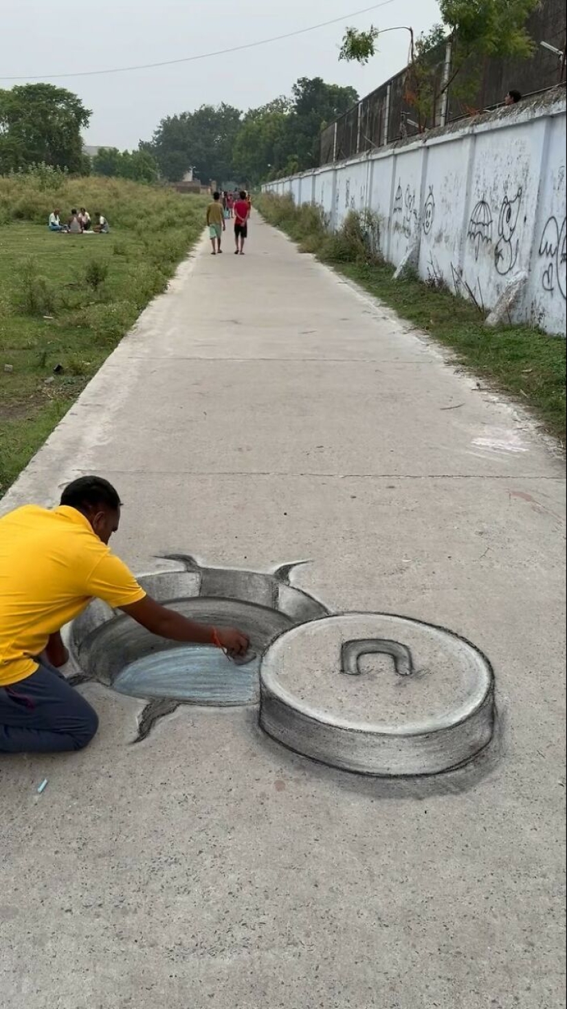 11 Chalk Drawings Made By This Art Teacher Entertain The Whole Neighborhood