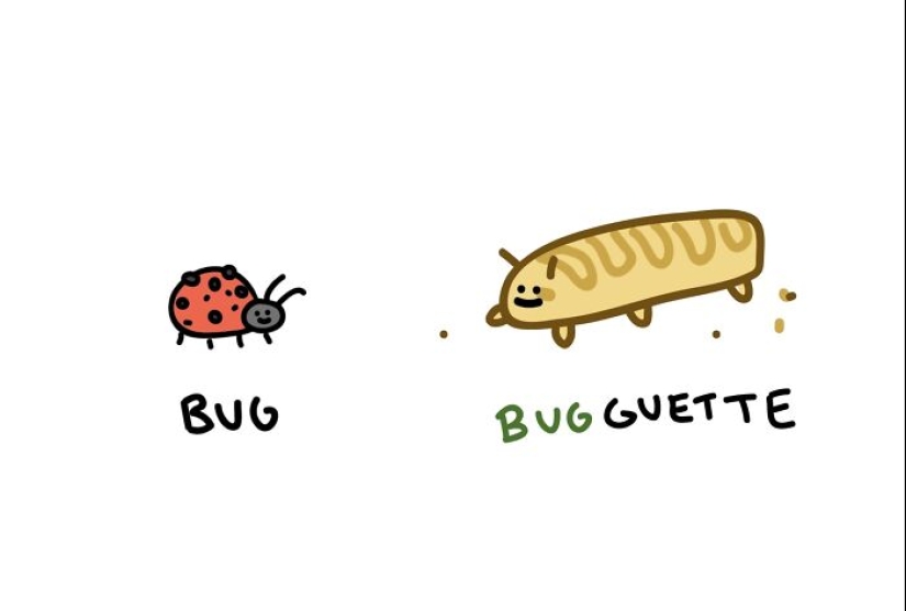 12 ilustraciones que resaltan las divertidas diferencias entre palabras que creé 12 ilustraciones que resaltan las divertidas diferencias entre palabras que creé