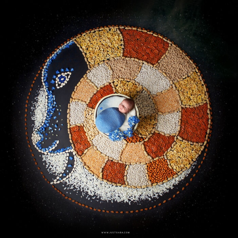 12 Zodiac-Themed Photos Created By Blending My Love For Mandalas And Newborn Photography