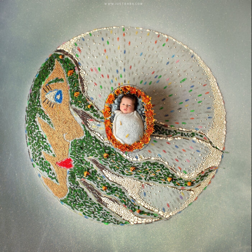 12 Zodiac-Themed Photos Created By Blending My Love For Mandalas And Newborn Photography