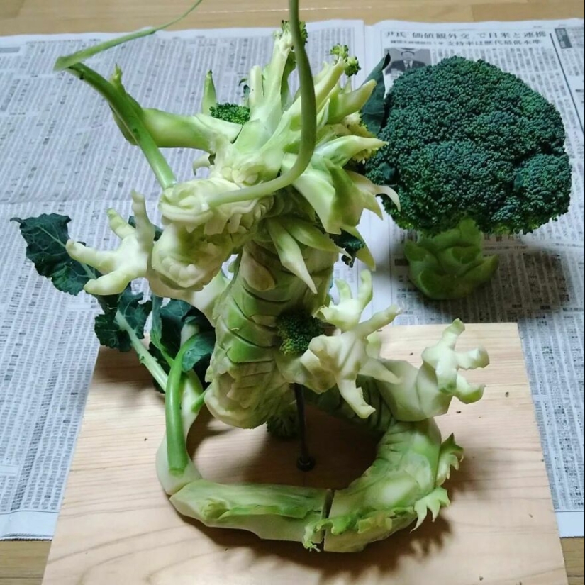 13 Delicate And Intricate Art Pieces Carved Out Of Vegetables And Fruits By Gaku