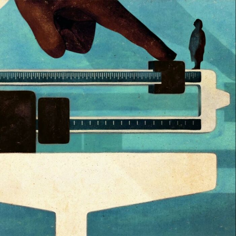 13 Melancholic Thought-Provoking Illustrations By Owen Gent