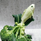 13 obras de arte delicadas e intrincadas talladas en verduras y frutas por Gaku