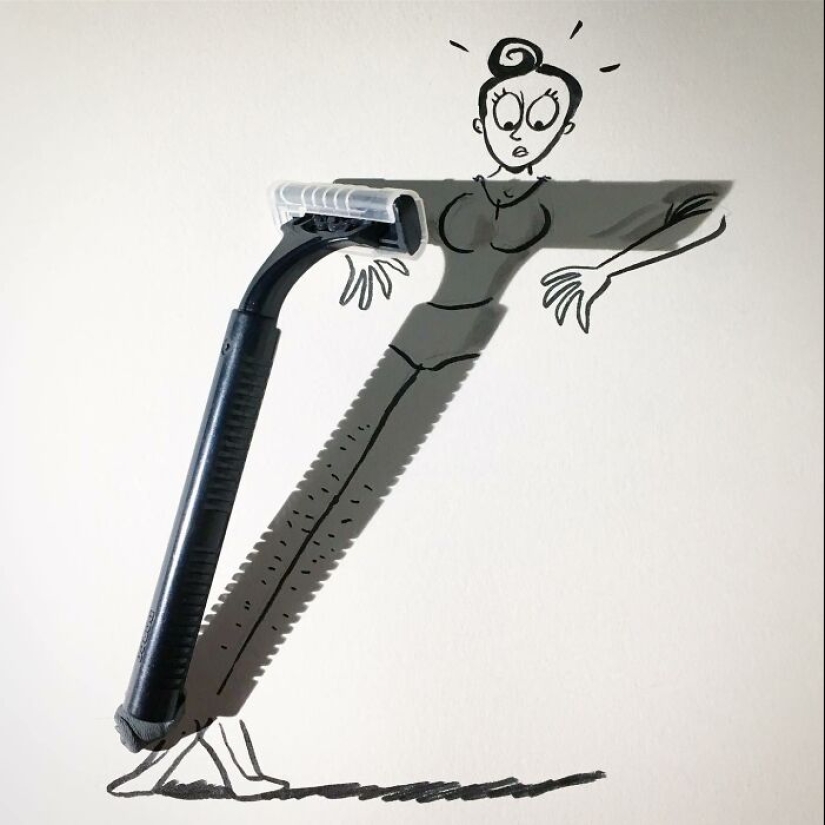 14 divertidas ilustraciones de sombras de Vincent Bal 14 divertidas ilustraciones de sombras de Vincent Bal