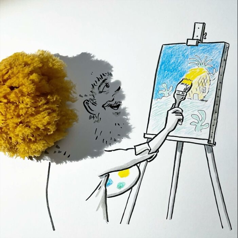 14 divertidas ilustraciones de sombras de Vincent Bal 14 divertidas ilustraciones de sombras de Vincent Bal