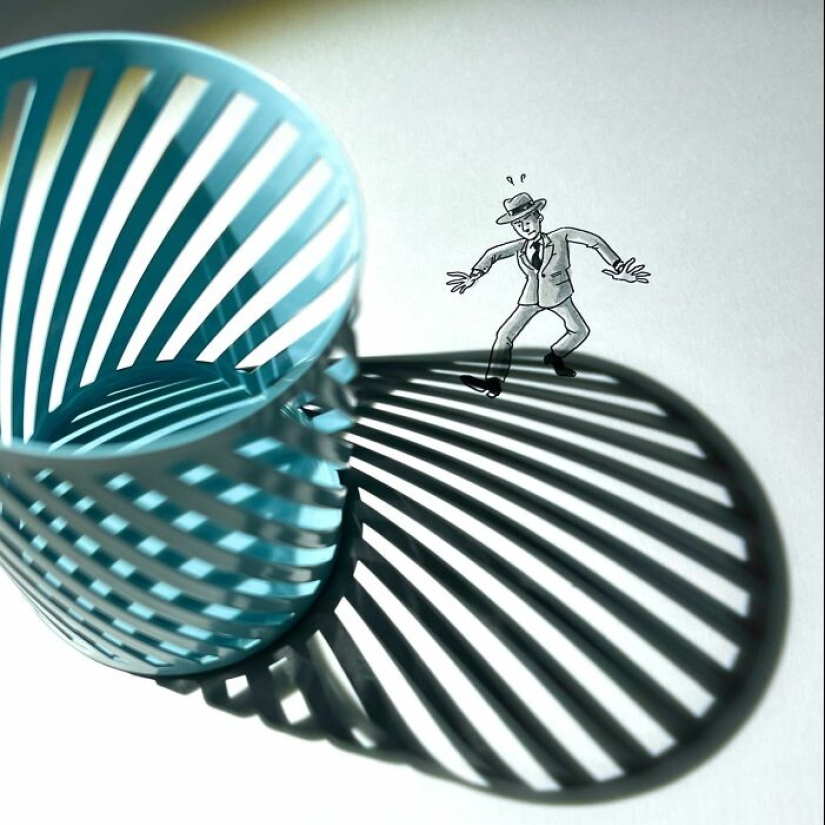 14 divertidas ilustraciones de sombras de Vincent Bal 14 divertidas ilustraciones de sombras de Vincent Bal