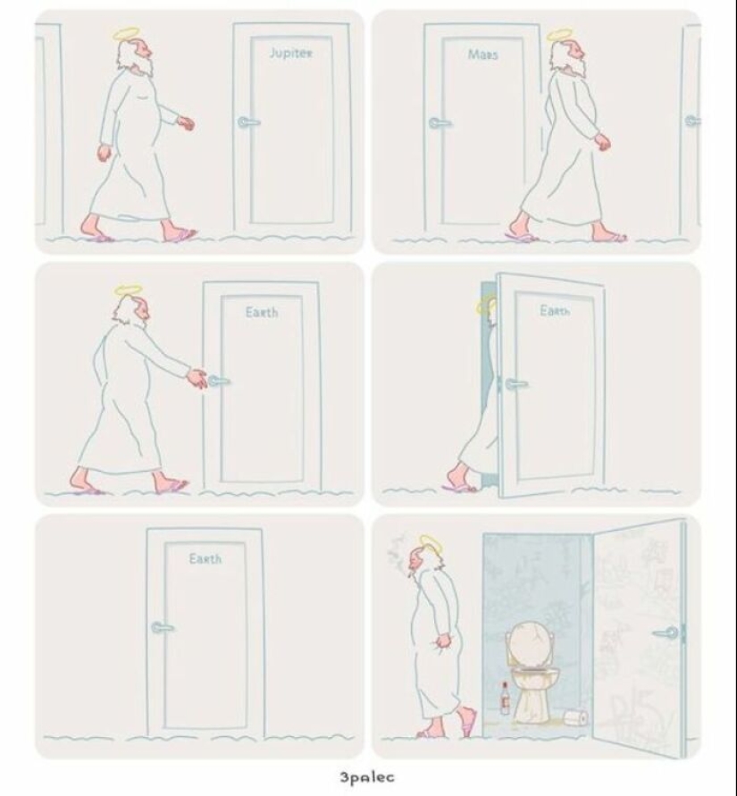 15 Extremely Bizarre Comics With A Dash Of Dark Humor, Satire, And Social Critique By 3Palec