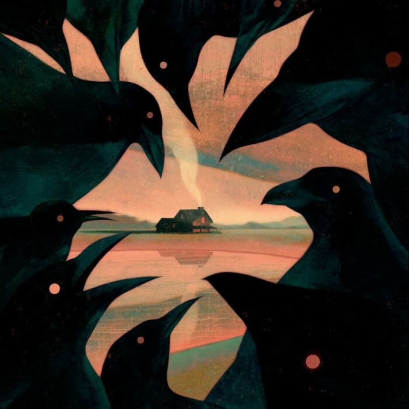 15 ilustraciones melancólicas que invitan a la reflexión, de Owen Gent