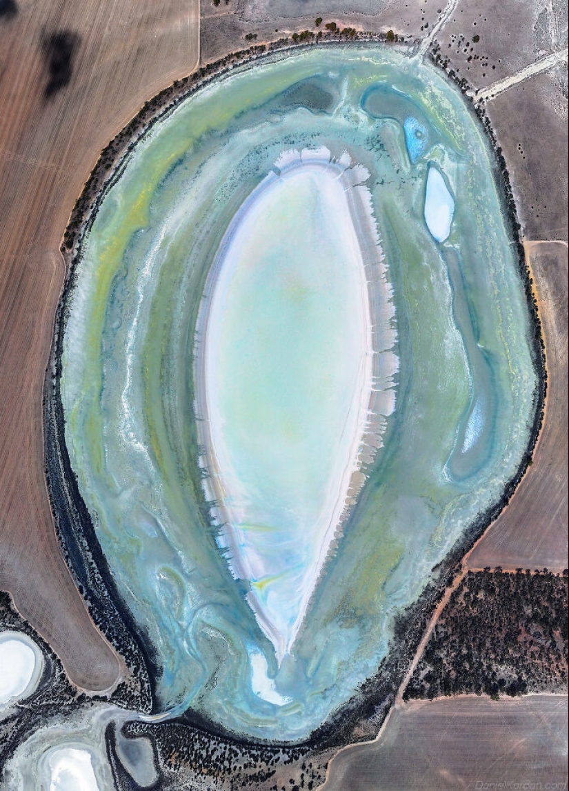 15 tomas increíbles de Daniel Kordan tomadas desde un avión de puertas abiertas que sobrevuela Australia Occidental