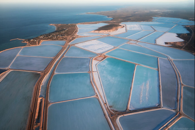 15 tomas increíbles de Daniel Kordan tomadas desde un avión de puertas abiertas que sobrevuela Australia Occidental