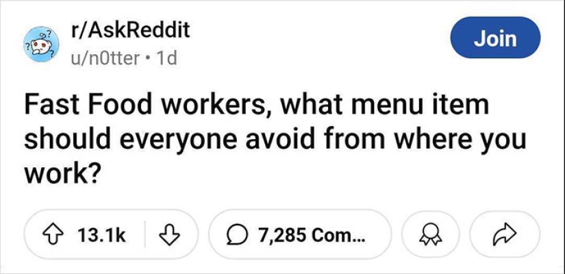 16 empleados de restaurantes de comida rápida señalan cosas que nunca se deben pedir