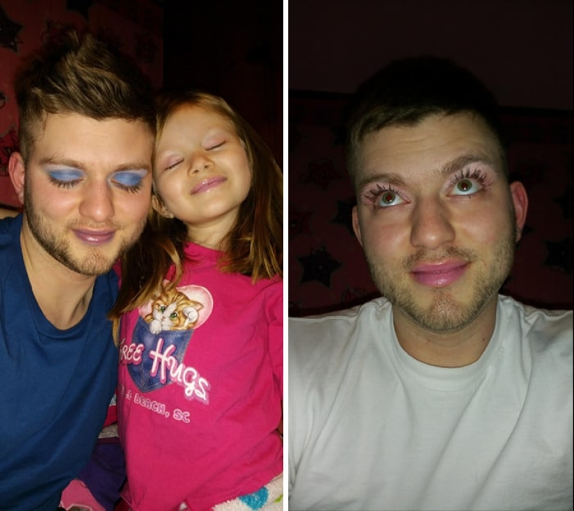 22 funny photos of handsome fathers who have makeup artist daughters growing up 22 funny photos of handsome fathers who have makeup artist daughters growing up