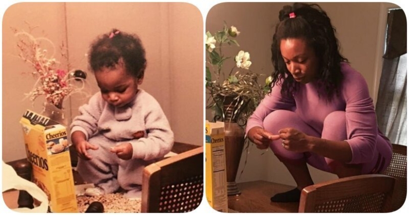 22 lovely frames from family albums, recreated years later