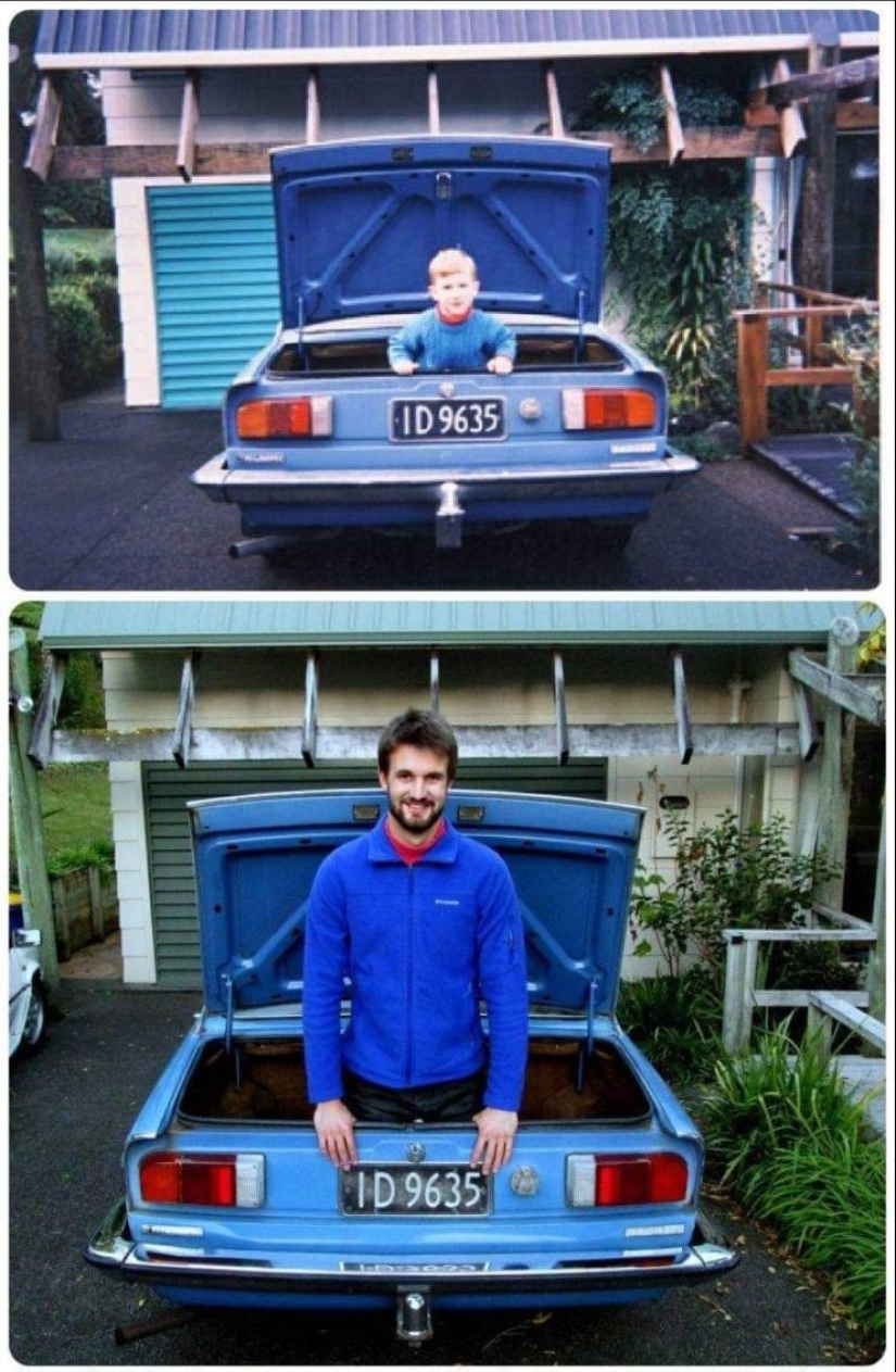 22 preciosos marcos de álbumes familiares, recreados años después