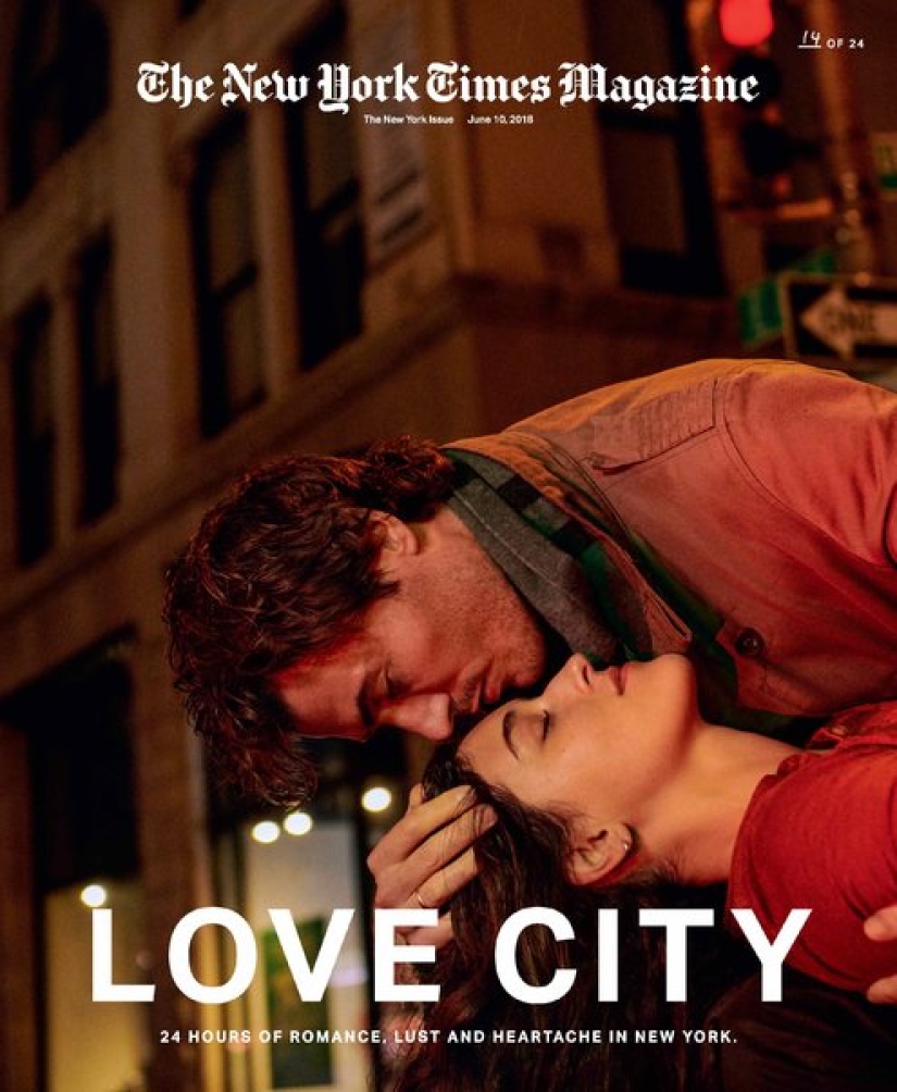 24 kisses in 24 hours: a dizzying project by a photographer from New York