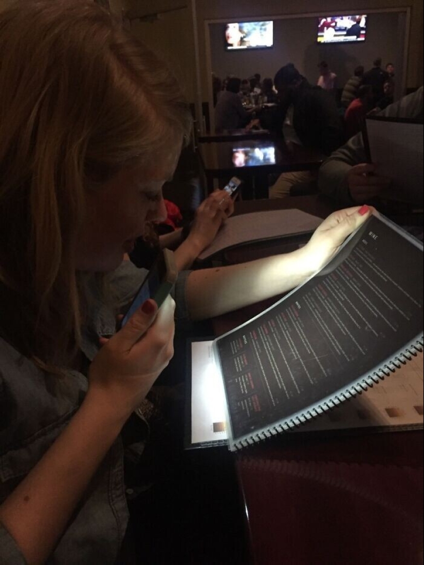 30 examples when you want to leave a restaurant, barely looking at the menu