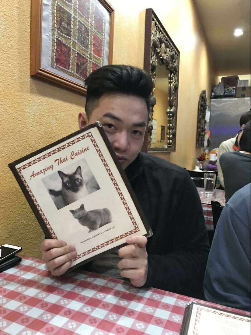 30 examples when you want to leave a restaurant, barely looking at the menu