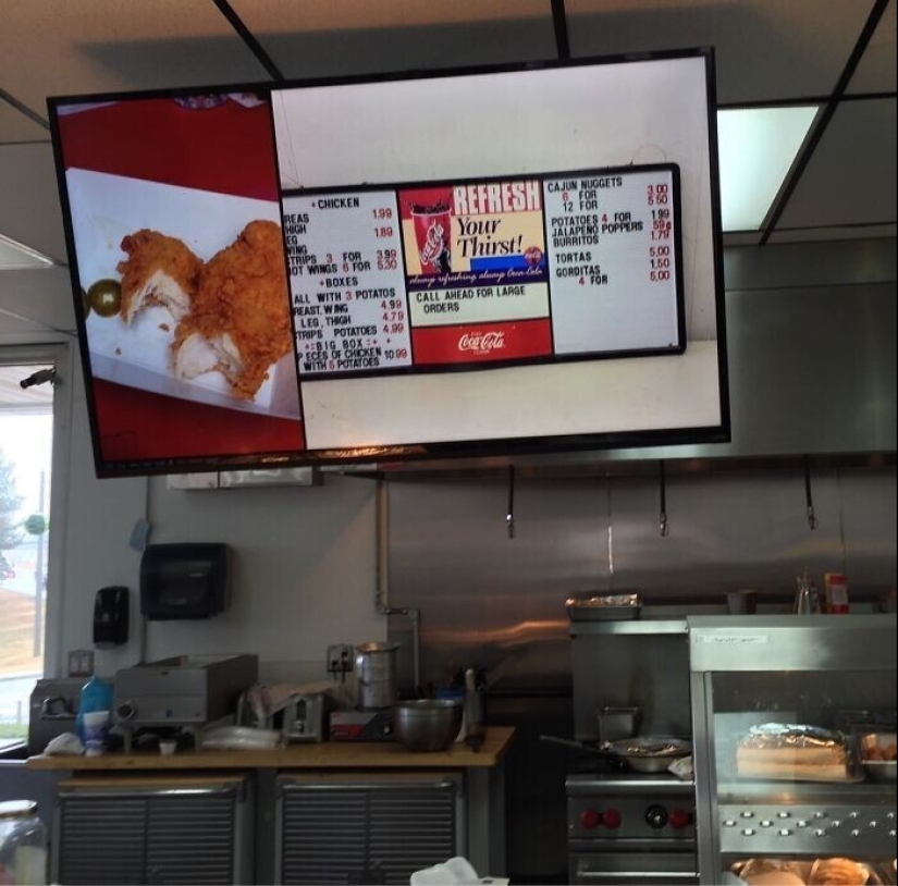 30 examples when you want to leave a restaurant, barely looking at the menu