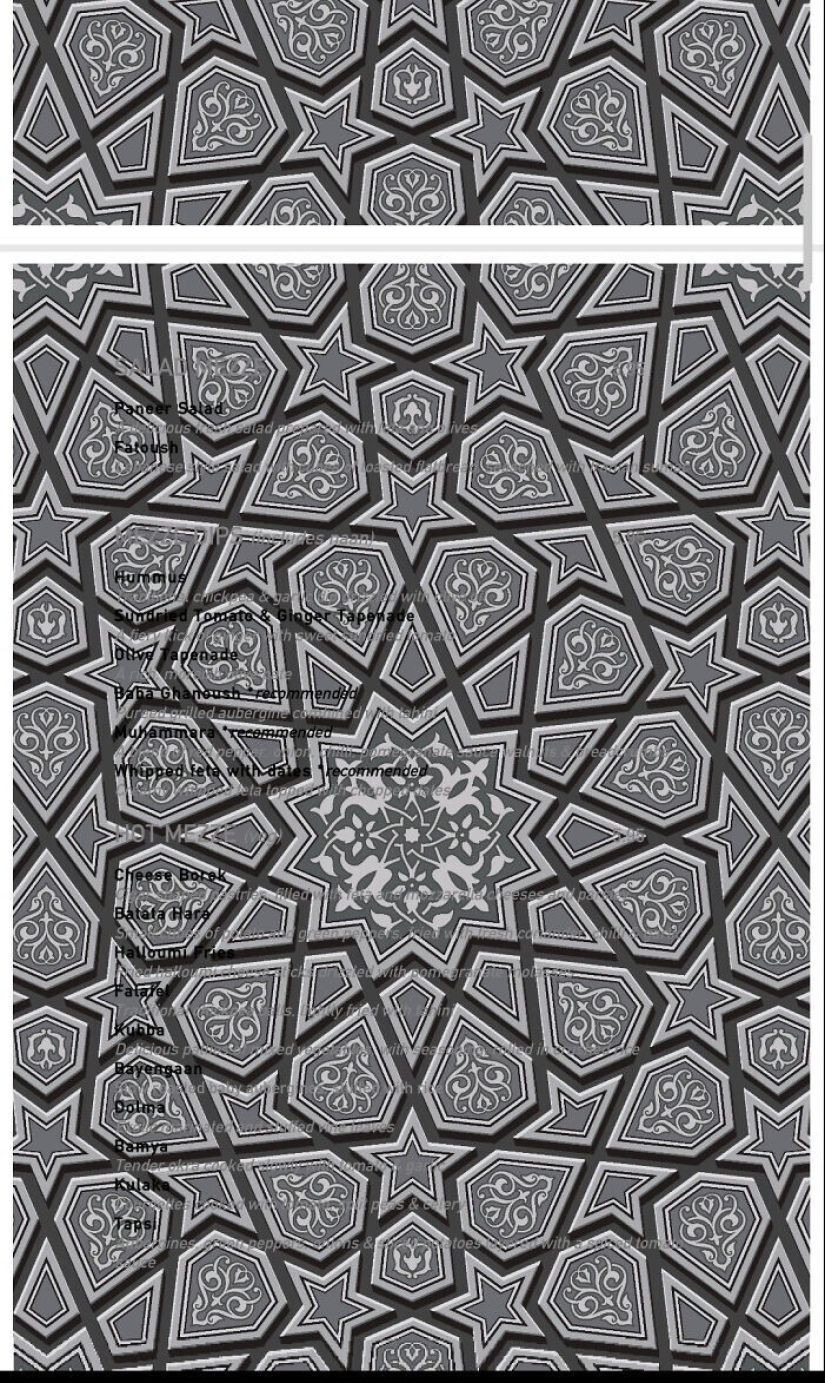 30 examples when you want to leave a restaurant, barely looking at the menu