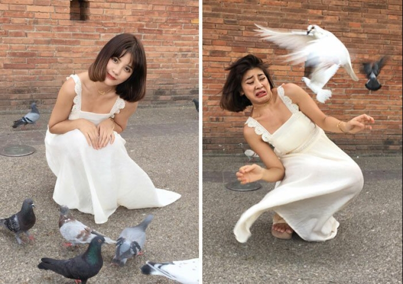 30 mejores collages "Instagram y realidad" de una chica de Tailandia