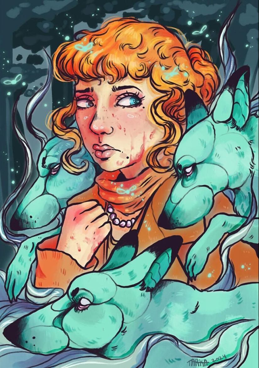 33 Illustrations Blending Eerie Imagery With Calming Details By This Talented Artist 33 Illustrations Blending Eerie Imagery With Calming Details By This Talented Artist