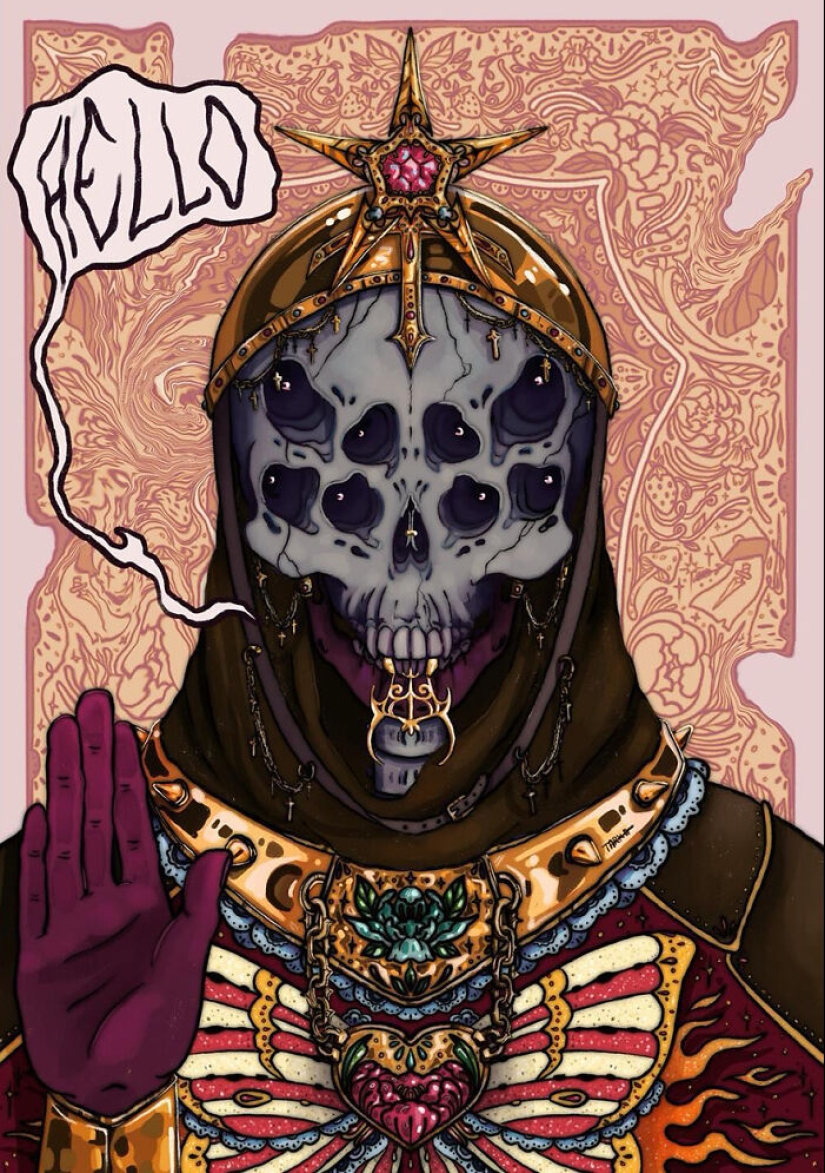 33 ilustraciones que combinan imágenes espeluznantes con detalles relajantes de este talentoso artista 33 ilustraciones que combinan imágenes espeluznantes con detalles relajantes de este talentoso artista