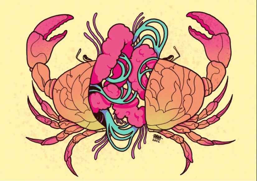 33 ilustraciones que combinan imágenes espeluznantes con detalles relajantes de este talentoso artista 33 ilustraciones que combinan imágenes espeluznantes con detalles relajantes de este talentoso artista