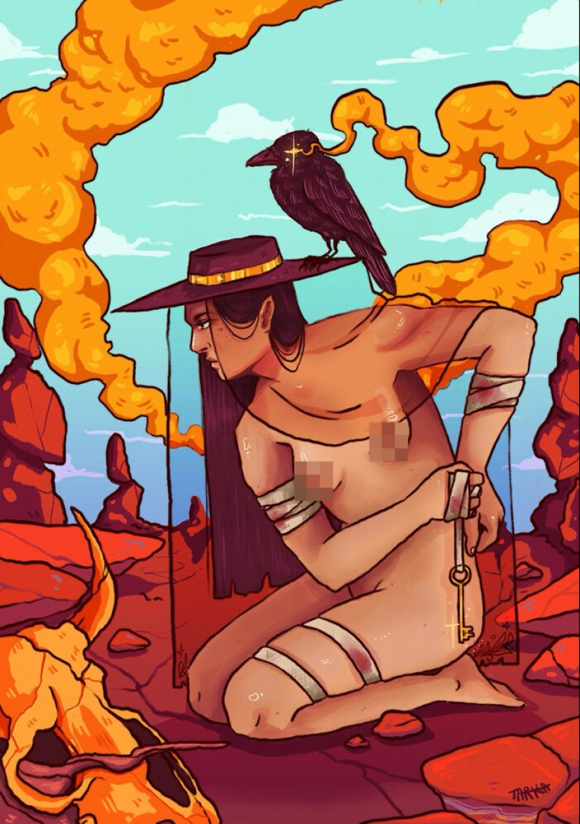 33 ilustraciones que combinan imágenes espeluznantes con detalles relajantes de este talentoso artista 33 ilustraciones que combinan imágenes espeluznantes con detalles relajantes de este talentoso artista